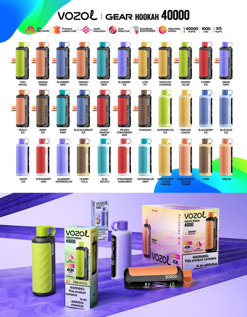 Vozol Gear Hookah 40000 Puffs 1 1