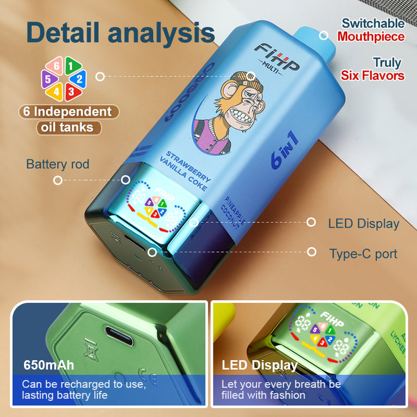 FIHP 600K MULTI 600000 Puffs